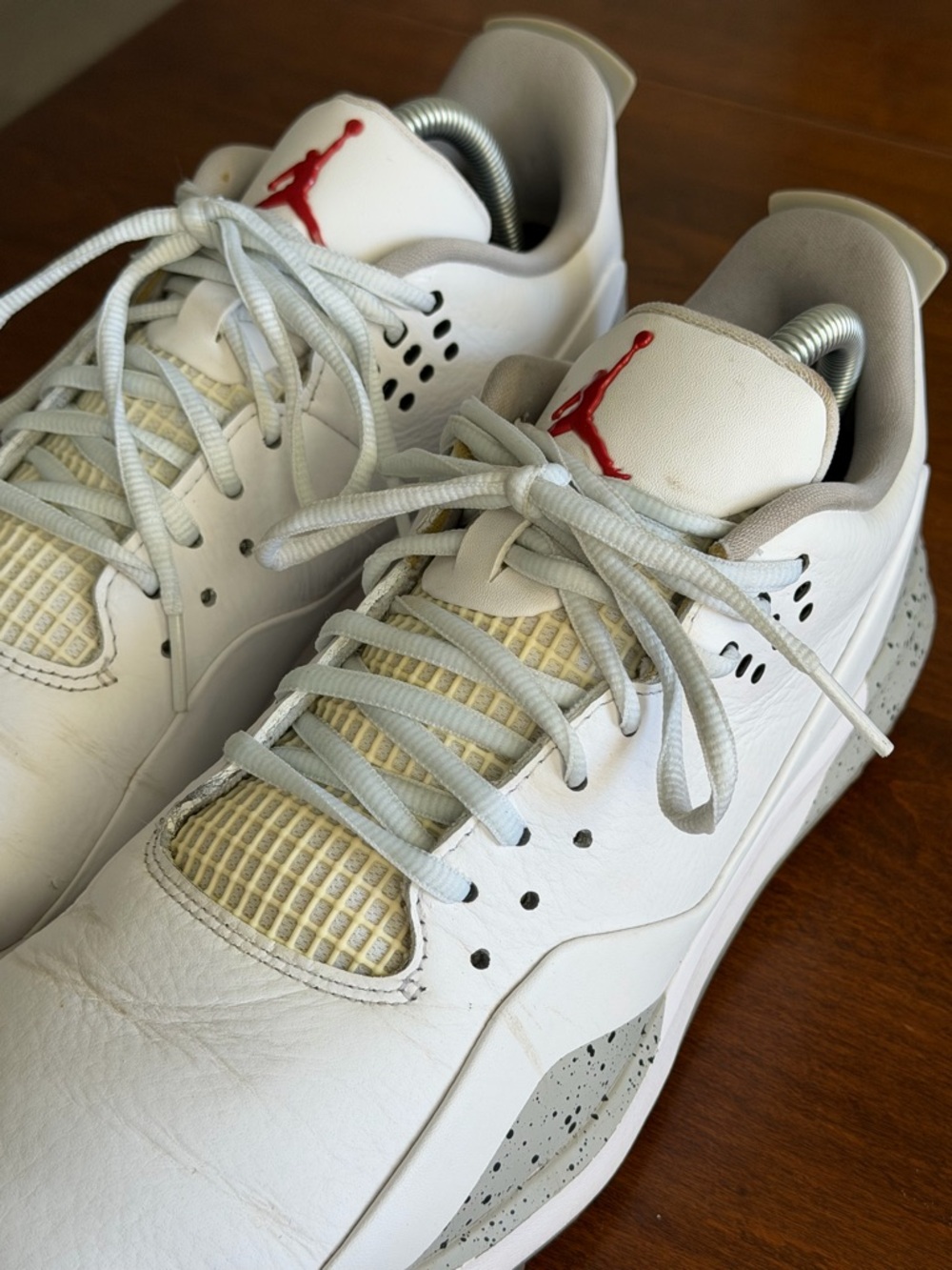 NIKE JORDAN ADG 3 "GOLF CLEATS" WHITE-FIRE-TECH GREY-BLACK SIZE 9  [CW7242-100] - Picture 5 of 11